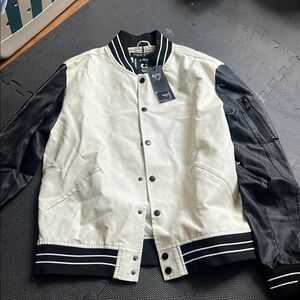 Stylish Black and White Men's Jacket